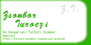 zsombor turoczi business card